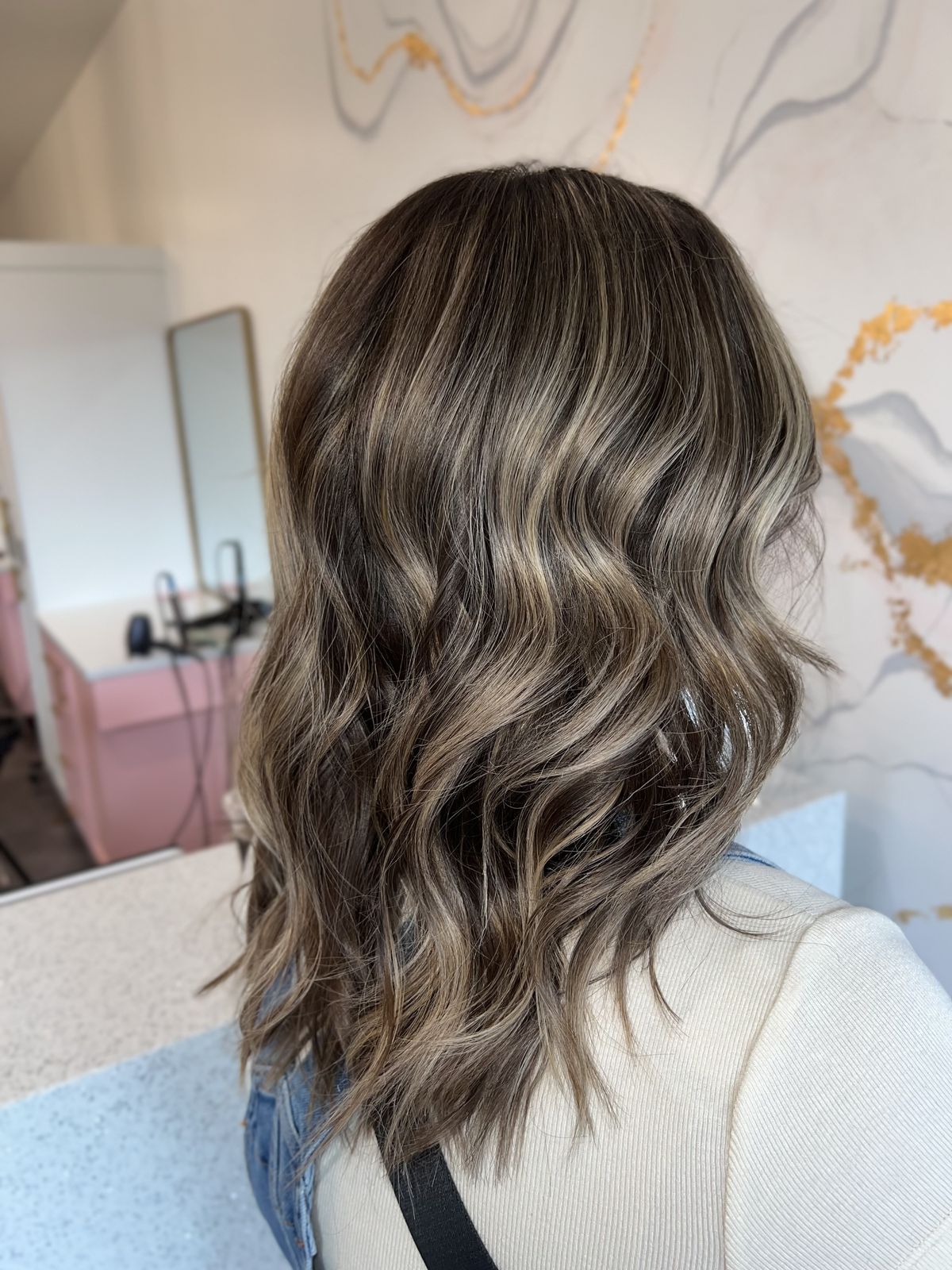Dimensional blonde highlights by Hair by Drew in Coeur d'Alene, Idaho